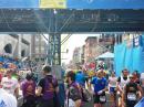 The Boston Marathon finish line in downtown Boston. [Mike Leger, N1YLQ, photo]